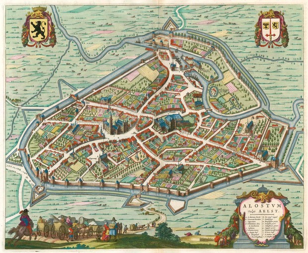 Aalst historical map